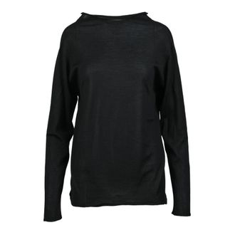 Fabiana Filippi Kasjmier Zijde Mix Gebreide Top - Dames - Cashmere truien - Zwart - L - Kasjmier - Truien & Vesten