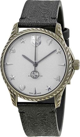 Gucci Le Marche Des Merveilles Silver Dial Automatic Mens Watch YA1264004