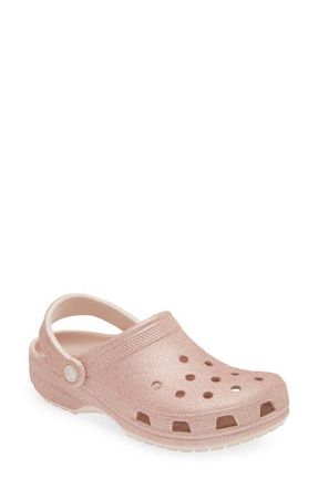 Crocs Gender Inclusive Classic Glitter Clog in Quartz Glitter at Nordstrom, Size 10 Womens
