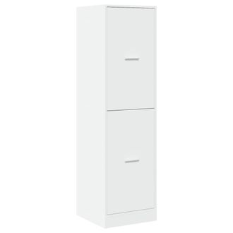 Berkfield Home Elegant Apothecary Cabinet&not;White 40x41x144.5 cm Engineered Wood in White