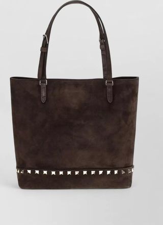 Valentino Garavani rockstud small leather tote bag