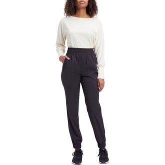 ENERGETICS Trainingshose ENERGETICS Da.-Hose Maxira W, Damen, Gr. XL, N-Gr, schwarz, Taft, Obermaterial: 92% Polyester, 8% Elasthan, unifarben, Hosen Trainingsho