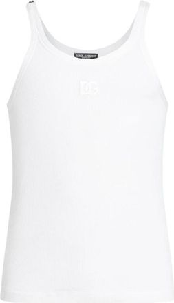 Dolce & Gabbana Witte Top voor Vrouwen - Heren - Tops zonder mouwen - Wit - L - Tops