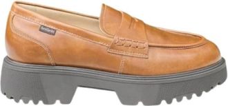 Nero Giardini Italiaanse leren mocassins met Dry Go-technologie - Dames - Loafers - Bruin - 36 EU - Leer - Schoenen
