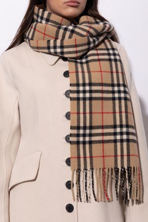 Burberry Cashmere Scarf, Unisex, Brown