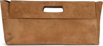 Jeffrey Campbell Toolbox Leather Clutch in Tan Suede at Nordstrom