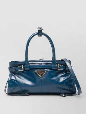 Prada bonnie leather mini tote bag top handle