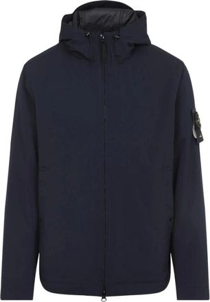 Stone Island Heren, Jassen, Blauw, Maat: XL Fleece