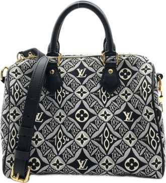 Louis Vuitton Black Jacquard Boston Bag (Pre-Owned)