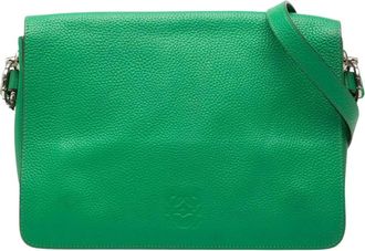 Loewe Pre-owned Borsa a Mano in Pelle Granata - - Pre-owned - Donna - Verde - ONE SIZE