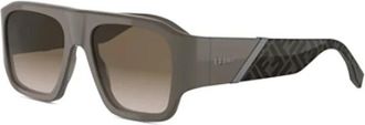 Fendi Zonnebrillen - unisex - Zonnebrillen - Grijs - 54 MM - Accessoires