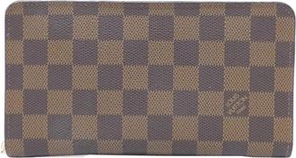 Louis Vuitton Ebene Coated Canvas Long Wallet (Bi-Fold) (Pre-Owned)