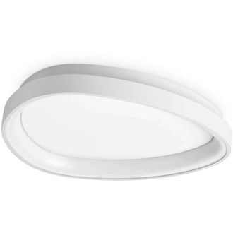 Ideal Lux Ideal Lux - Gemini 42cm on-off Integrated led Semi Flush Light White 3000Lm 3000K