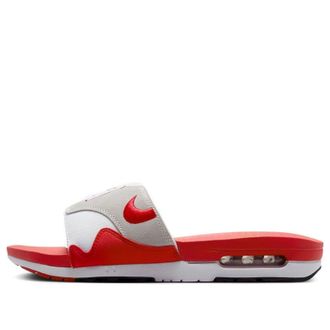 Nike Air Max 1 Slide White University Red DH0295-103