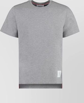 Thom Browne cotton crew neck t shirt straight hem