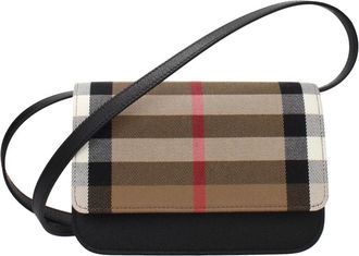 Burberry Fabric Clutch Bag - Dames - Schoudertassen - Beige - ONE Size - Tassen
