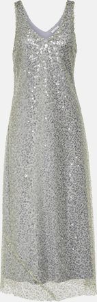 Vince Lucite sequined metallic slip dress