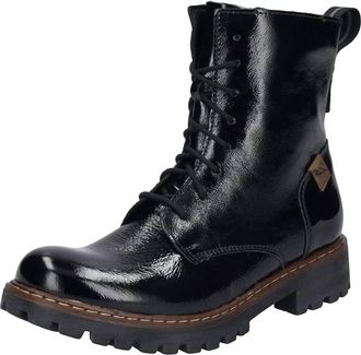 Josef Seibel Womens Marta 02 Lace-Up Boots In Black