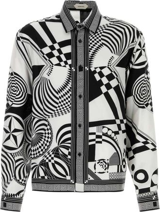 Versace Hombre, Camisas, Negro, Talla: L