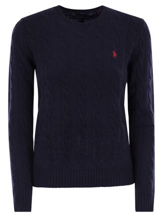 Polo Ralph Lauren Plaited Wool And Cashmere Crew Neck