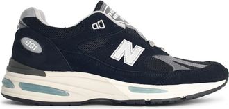 New Balance 991 V2 Black Fabric Blend Sneakers