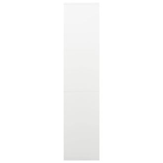 Berkfield Home Office Cabinet White 90x40x180 cm Steel | Size: 90 x 40 x 180 cm