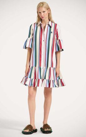 La DoubleJ Choux Dress in Stripes Jacquard Multicolor at Nordstrom, Size Xx-Large