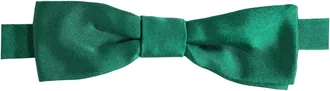 Dolce & Gabbana Silk Pre-Tied Bow Tie - Green
