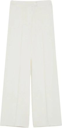 Pennyblack Emblema Wide Broeken - Dames - Wijde Broeken - Wit - M - Polyester - Broeken