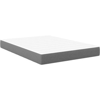 vidaXL Colch&oacute;n De Cama Con Colch&oacute;n Gris Claro 140 X 190 Cm Tela Vidaxl