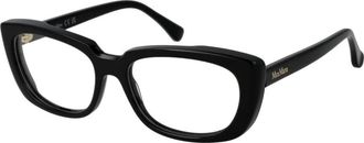 Max Mara Zwarte Dames Optische Monturen Rechthoekige Stijl - Dames - Brillen - Zwart - ONE Size - Accessoires