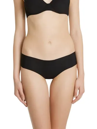 La Perla Womens Black Cotton Full Cut Bikini