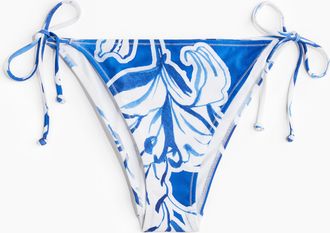 H&M Tie-Tanga Bikinihose - White