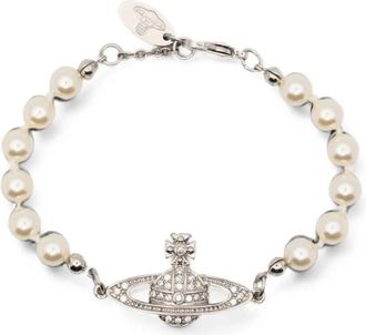 Vivienne Westwood Bracelet With Pearl Detail Mini Bas Relief