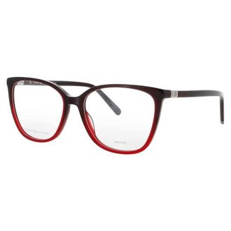 Tommy Hilfiger Ladies Red Rectangular Eyeglass Frames THTH1963C8C55