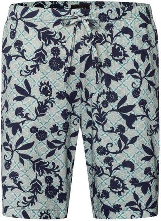 Hanro Night And Day Drawstring Cotton Shorts in Moonshine Tiles at Nordstrom, Size Xx-Large