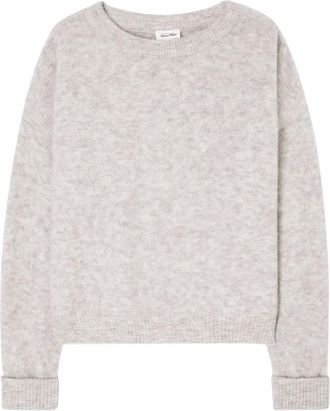 American Vintage Maglione a coste Vitow con scollo a barca - Grigio