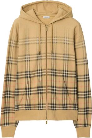 Burberry Beige Check Hoodie