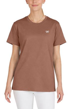 Dalix Womens Bow Jersey Tee in Chestnut at Nordstrom, Size Xx-Large