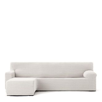 Eysa Funda de sof&aacute; chaise longue izquierda b/c crudo 250 - 360 cm