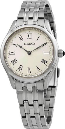 Seiko Quartz Cream Dial Ladies Watch SWR069P1