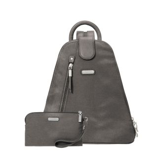 Baggallini Womens Metro Backpack with RFID Phone Wristlet
