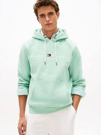 Tommy Hilfiger Logo Embroidery Fleece Hoody