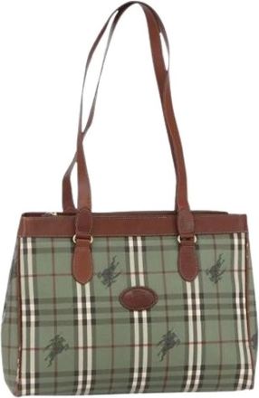 Burberry Pre-owned Tote Bags, female, Green, Size: ONE SIZE Pre-owned Vintage Tote Bag