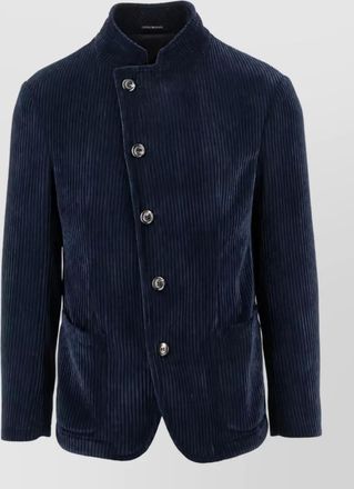Emporio Armani corduroy single-breasted blazer