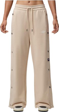 Nike Jordan (WMNS) Jordan Flight Fleece French Terry Snap Pants Pearl White Sail IM6984-272