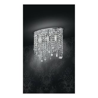 Netlighting BREEZE Wall Light Chrome K9 Crystals 40x36cm in Silver | Size: 40x36 cm