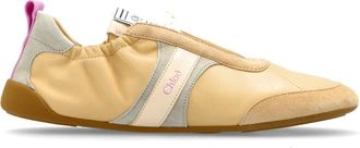Chlo&eacute; Schoenen, Dames, Beige, 35 EU, Leer, Kick Sneakers