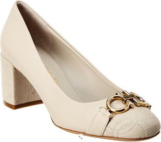 Ferragamo Garda Quilted Leather Pumps Size 40