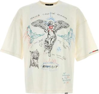 Represent Katoenen Blend T-shirt - Heren - T-shirts - Wit - M - Katoen - Tops